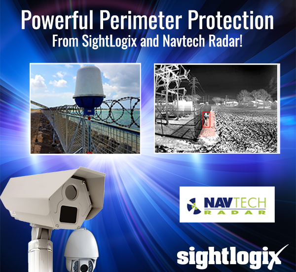 SightLogix perimeter protection technology with Navtech radar enhancing security