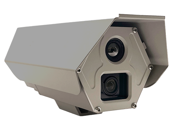 SightLogix Sightsensor TC6 product SightLogix SightSensor TC dual-lens thermal and visible perimeter nsecurity camera angled front view